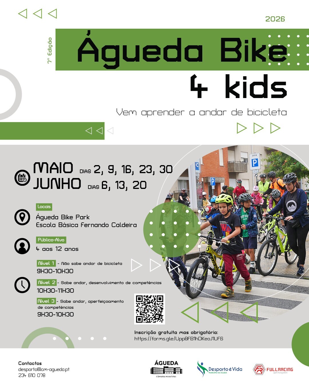 Município incentiva crianças a aprender a pedalar com segurança na 7.ª edição do “Bike 4 Kids”